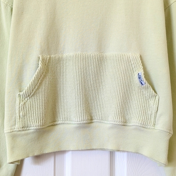 New York Laundry 90's Vintage Waffle Kangaroo Pullover Crewneck Sweatshirt M - Picture 5 of 10
